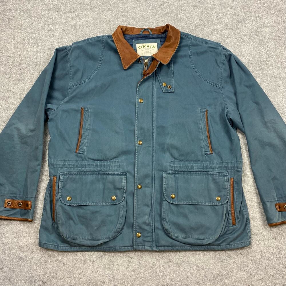 Orvis Blue and Brown Jacket